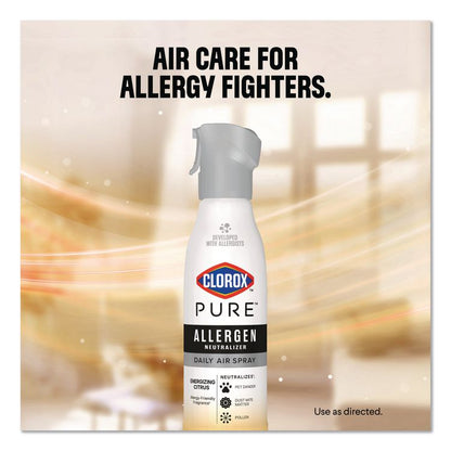 PURE Allergen Neutralizer Daily Air Spray, Citrus, 8 oz Aerosol Spray, 6/Carton