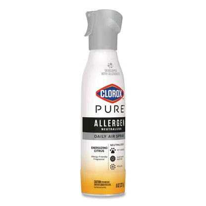 PURE Allergen Neutralizer Daily Air Spray, Citrus, 8 oz Aerosol Spray, 6/Carton