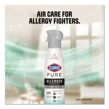 PURE Allergen Neutralizer Daily Air Spray, Clean Breeze, 8 oz Aerosol Spray, 6/Carton