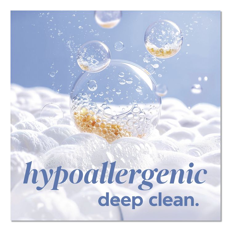 Free and Gentle Liquid Laundry Detergent, HE Compatible, 100 Loads, 132 oz Bottle, 4/Carton