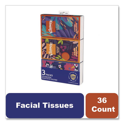 On The Go Packs Facial Tissues, 3-Ply, White, 10 Sheets/Pouch, 3 Pouches/Pack, 36 Packs/Carton