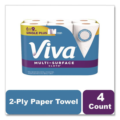 Multi-Surface Cloth Choose-A-Sheet Kitchen Roll Paper Towels 2-Ply, 11 x 5.9, White, 83/Roll, 6 Rolls/Pack, 4 Packs/Carton