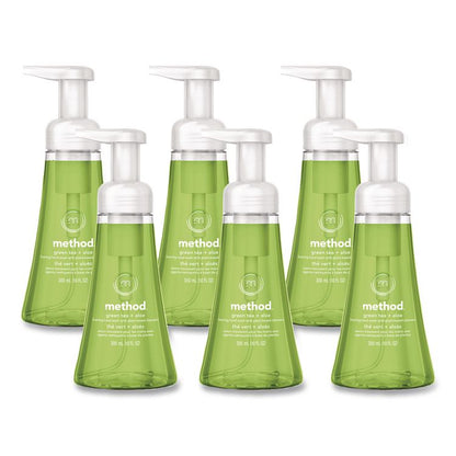 Foaming Hand Wash, Green Tea and Aloe Scent, 10 oz, 6/Carton
