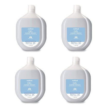 Gel Hand Wash Refill Tub, Sweet Water Scent, 34 oz, 4/Carton