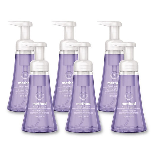 Foaming Hand Wash, French Lavender Scent, 10 oz, 6/Carton