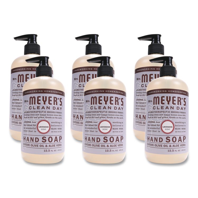 Clean Day Liquid Hand Soap, Lavender Scent, 12.5 oz, 6/Carton