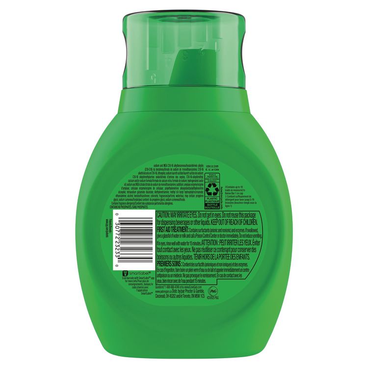 Liquid Laundry Detergent, Gain Original Scent, 19 Loads, 25 oz Bottle, 6/Carton