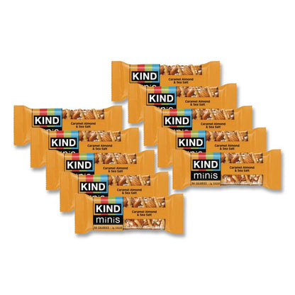 Minis, Caramel Almond Nuts/Sea Salt, 0.7 oz Bar, 10/Pack