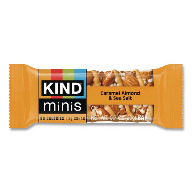 Minis, Caramel Almond Nuts/Sea Salt, 0.7 oz Bar, 10/Pack