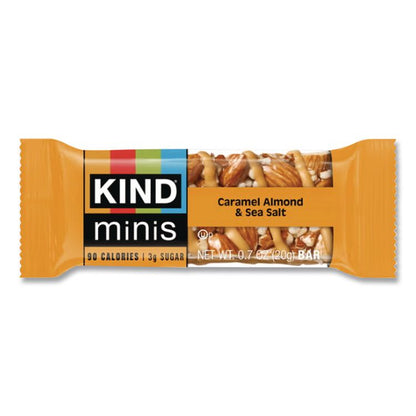 Minis, Caramel Almond Nuts/Sea Salt, 0.7 oz Bar, 10/Pack