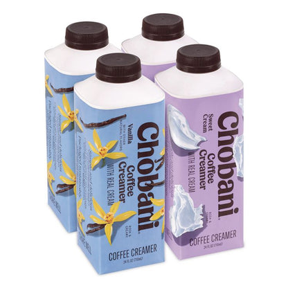 Creamer Variety Pack, Sweet Cream/Vanilla, 24 oz Container, 4/Carton