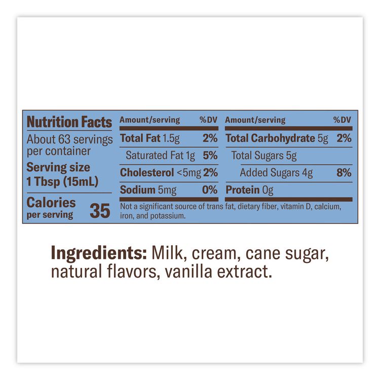 Creamer Variety Pack, Sweet Cream/Vanilla, 24 oz Container, 4/Carton