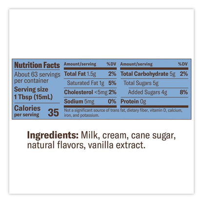 Creamer Variety Pack, Sweet Cream/Vanilla, 24 oz Container, 4/Carton