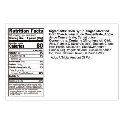 Medleys Fruit Snacks, 0.8 oz Pouch, 90 Pouches/Box