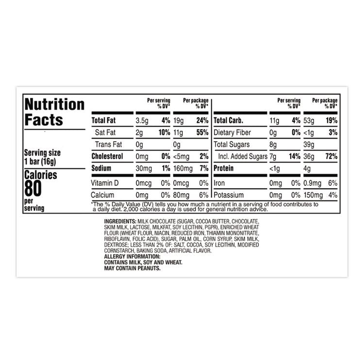 Cookie Bars, Fun Size, 10.83 oz Bag, 4 Bags/Box
