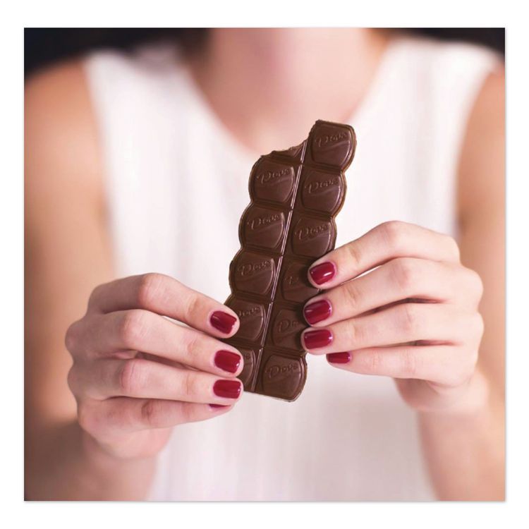 Milk Chocolate Bars, 1.44 oz, 18 Bars/Carton
