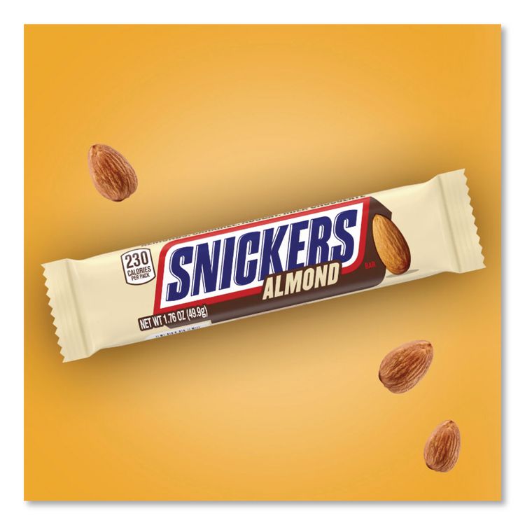 Almond Bar, 1.76 oz Bar, 24 Bars/Box