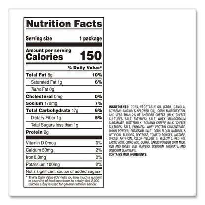 Nacho Cheese Tortilla Chips, 1 oz Snack Bag, 50/Carton