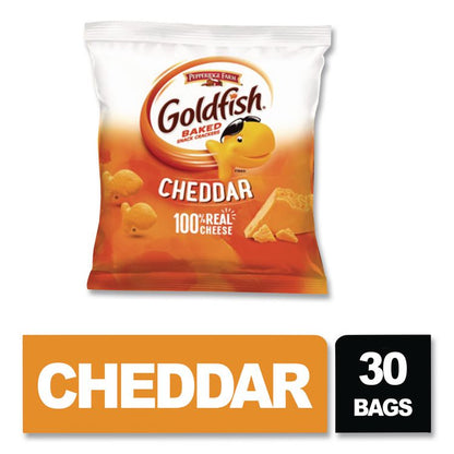 Goldfish Crackers, Cheddar, 1.5 oz Bag, 30 Bags/Box