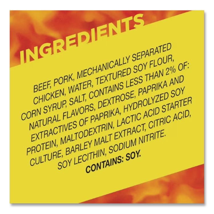 Beef Jerky Meat Sticks Original, 0.28 oz Stick, 120 Sticks/Box