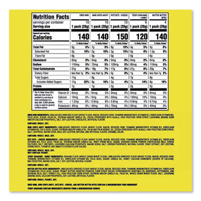 Cookie and Cracker Classic Mix, Assorted Flavors, 1 oz Pack, 40 Packs/Box