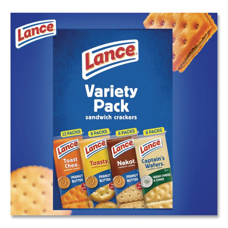 Cookies and Crackers Variety Pack, Assorted, 36/Box