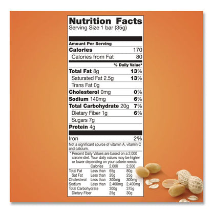 Granola Bars, Sweet and Salty Peanut, 1.2 oz Pouch, 48/Box