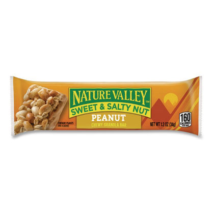 Granola Bars, Sweet and Salty Peanut, 1.2 oz Pouch, 48/Box