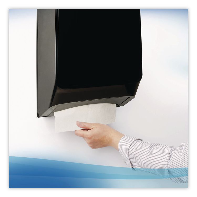 Essential Low Wet Strength Multi-Fold Towels, 1-Ply, 9.4 x 12.4, White, 175/Pack, 25 Packs/Carton