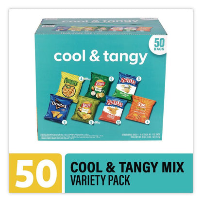 Cool and Tangy Mix Variety Pack, Assorted Flavors, (4) 0.75 oz/(46) 1 oz, 50 Bags/Carton