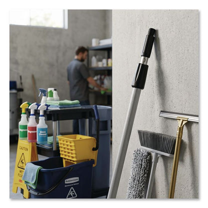 Aluminum Extension Pole, Two Sections, 8 ft, Silver/Black