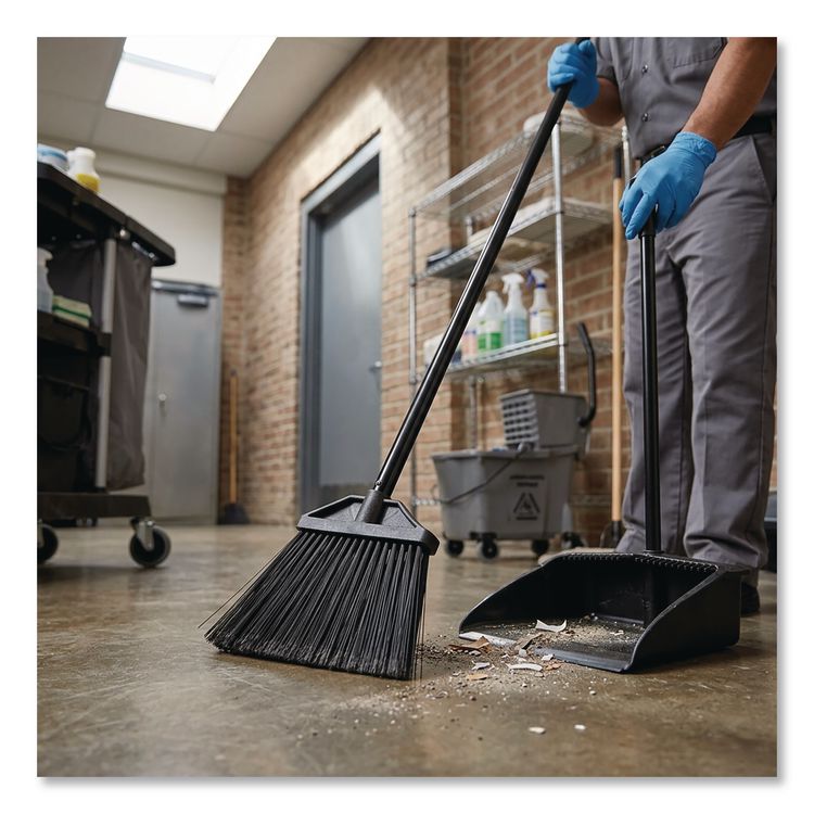 Large Angle Broom, 57" Length, Black