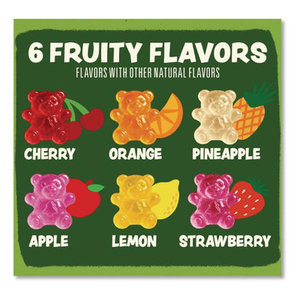 Organic Gummy Bears, 0.8 oz Pouch, 65 Pouches/Carton