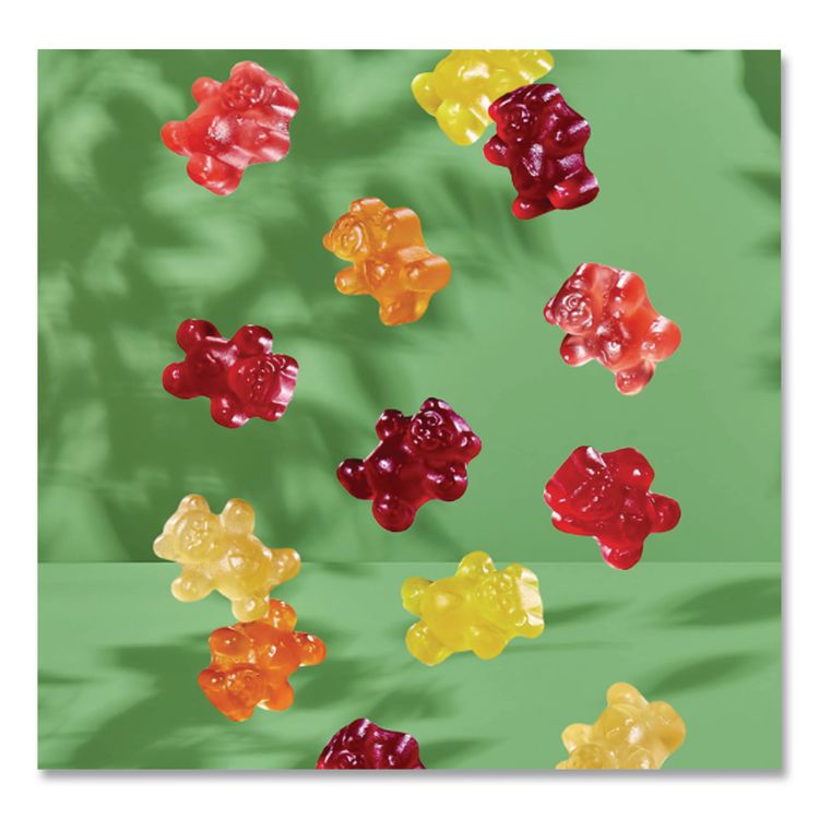 Organic Gummy Bears, 0.8 oz Pouch, 65 Pouches/Carton