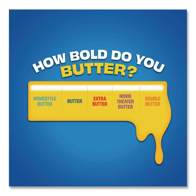 Microwave Popcorn, Movie Theater Butter, 3 oz Bags, 30/Carton