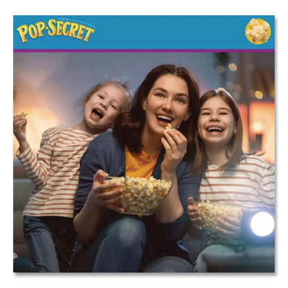Microwave Popcorn, Movie Theater Butter, 3 oz Bags, 30/Carton
