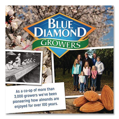 Roasted Salted Almonds, 1.5 oz Tube, 12 Tubes/Carton