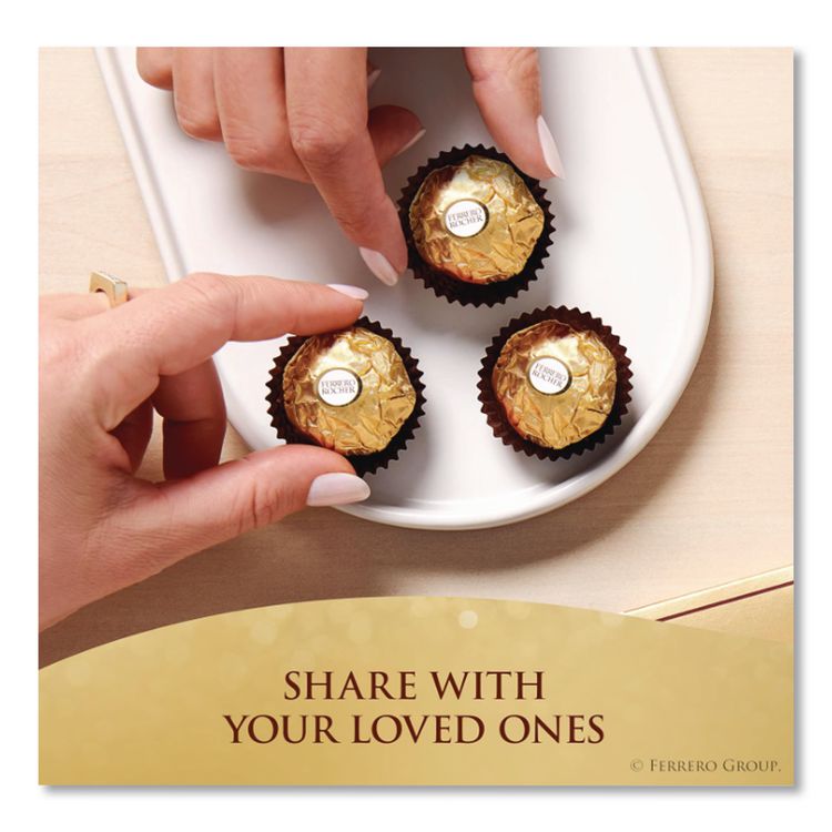 Hazelnut Chocolate Diamond Gift Box, 21.2 oz, 48 Pieces