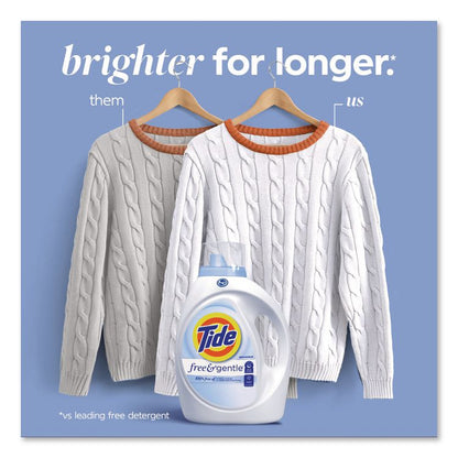 Free and Gentle Liquid Laundry Detergent, HE Compatible, 58 Loads, 77 oz Bottle, 4/Carton