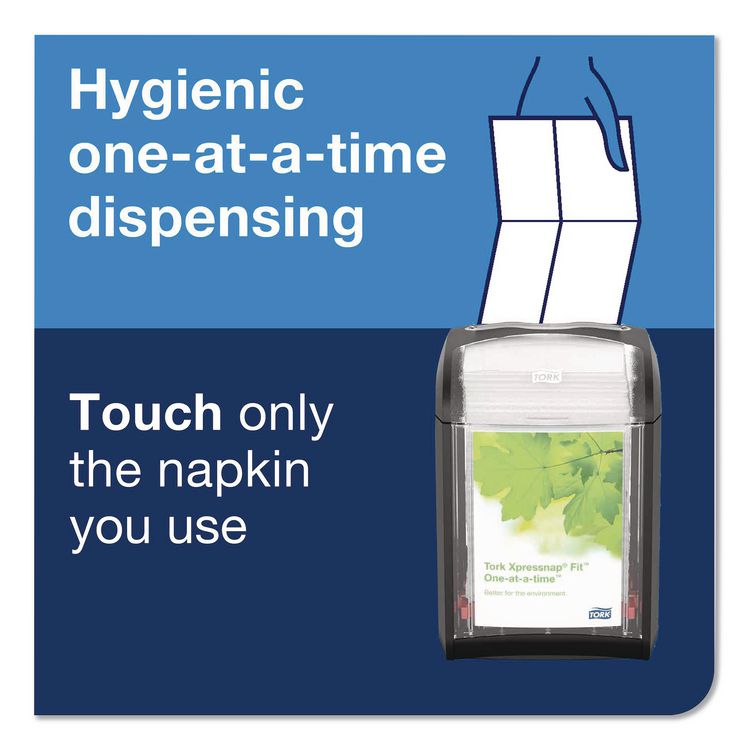Xpressnap Fit Interfold Dispenser Napkins, 2-Ply, 6.5 x 8.4, White, 720/Pack, 6 Packs/Carton
