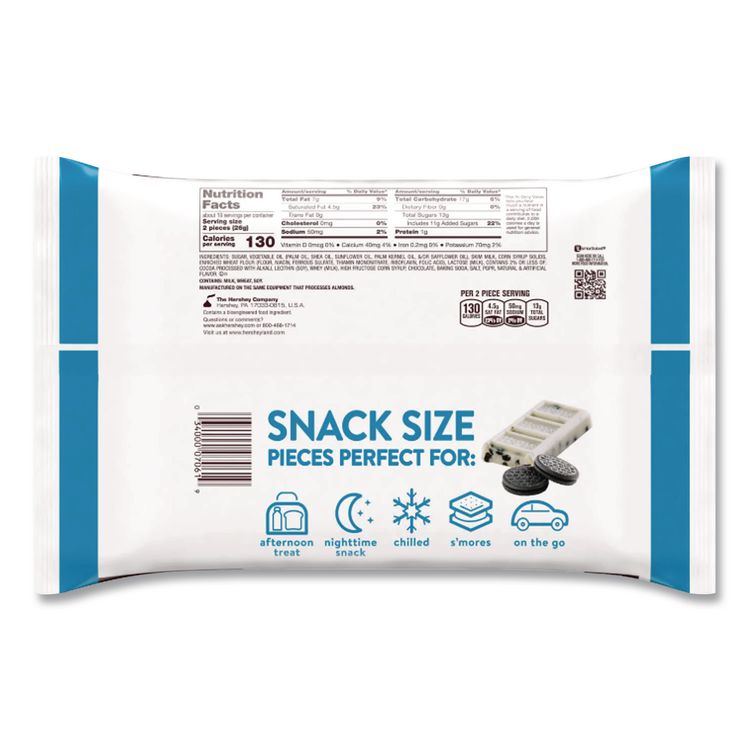 Snack Size Bars, Cookies n Creme, 17.1 oz Bag, 2/Pack