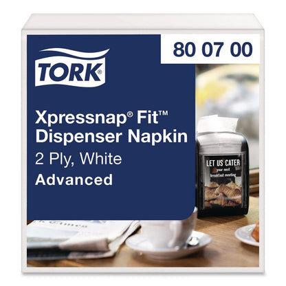 Xpressnap Fit Interfold Dispenser Napkins, 2-Ply, 6.5 x 8.4, White, 720/Pack, 6 Packs/Carton