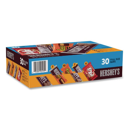 Full Size Chocolate Candy Bar Variety Pack, Assorted 1.5 oz Bar, 30 Bars/Box