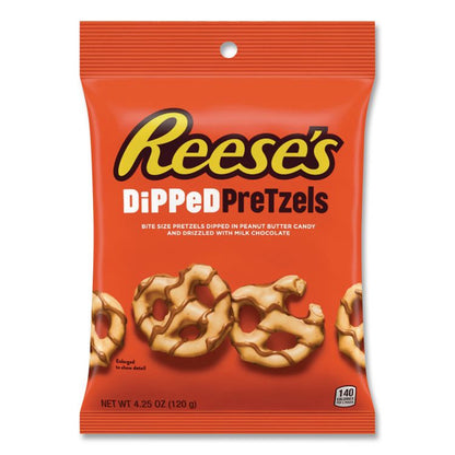 Dipped Pretzels, 4.25 oz Bag, 4/Carton