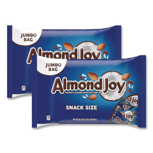 Snack Size Candy Bars, 20.1 oz Bag, 2/Carton