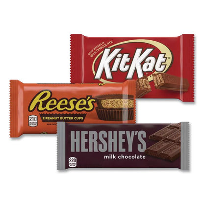 Full Size Chocolate Candy Bar Variety Pack, Assorted 1.5 oz Bar, 18 Bars/Carton