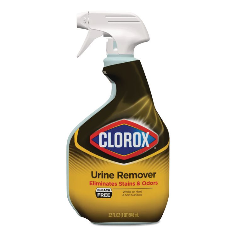 CloroxPro Urine Remover for Stains and Odors, Clean Floral Scent, 32 oz Spray Bottle, 9/Carton