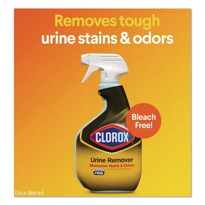 CloroxPro Urine Remover for Stains and Odors, Clean Floral Scent, 32 oz Spray Bottle, 9/Carton