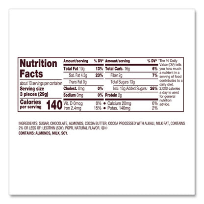 Nuggets Share Pack, Special Dark with Almonds, 10.1 oz Bag, 3/Pack
