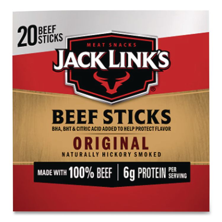 Big Beef Sticks, 0.92 oz Sticks, 20 Sticks/Carton